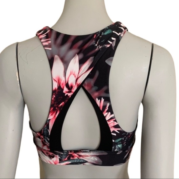NWT KYODAN Sports Bra Floral Athletic Workout Running Yoga Activewear Gym XS - Picture 2 of 15